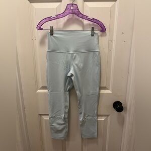 🍋 LIKE NEW Lululemon Double-Lined Align High-Rise Crop 23" - Powder Blue - Sz 6